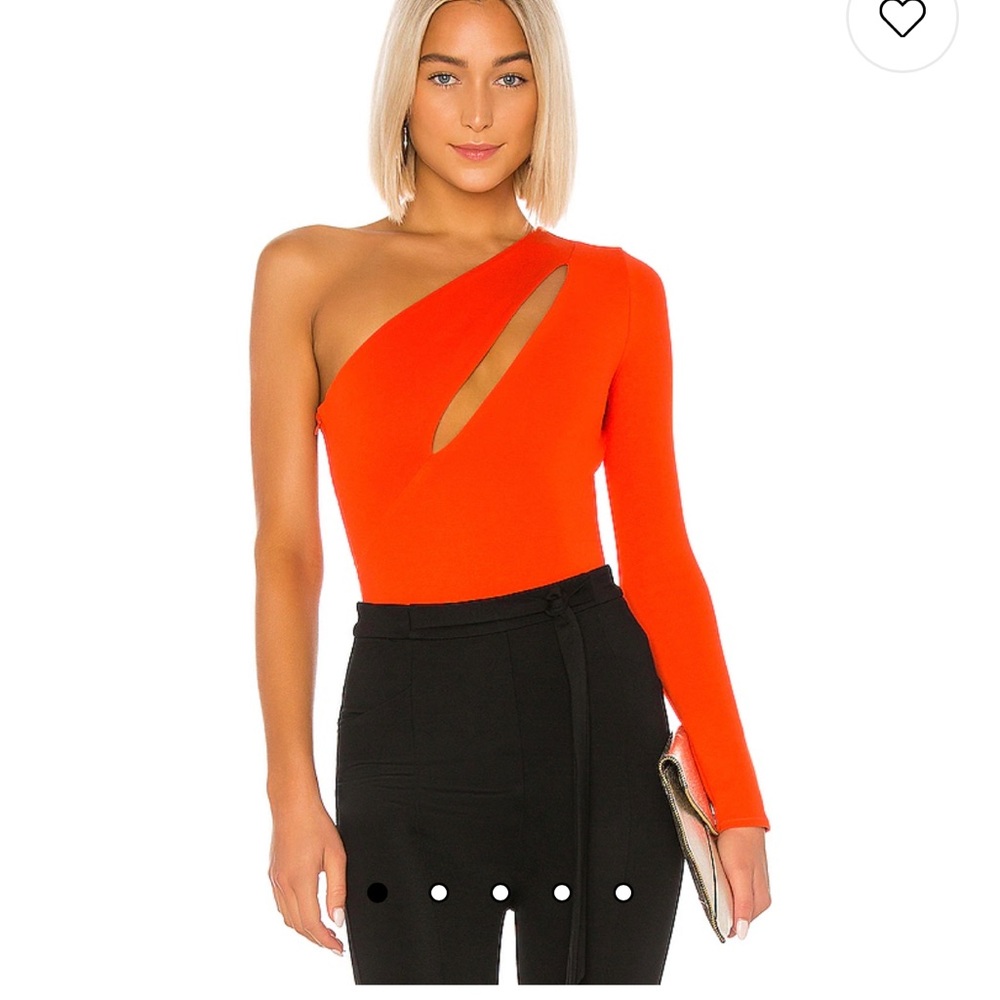 NBD bodysuit size medium in red/orange